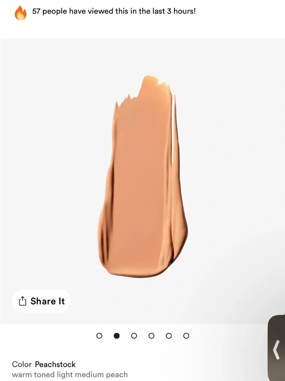 MAC MACximal Sleek Satin Lipstick - Peachstock (NIB)